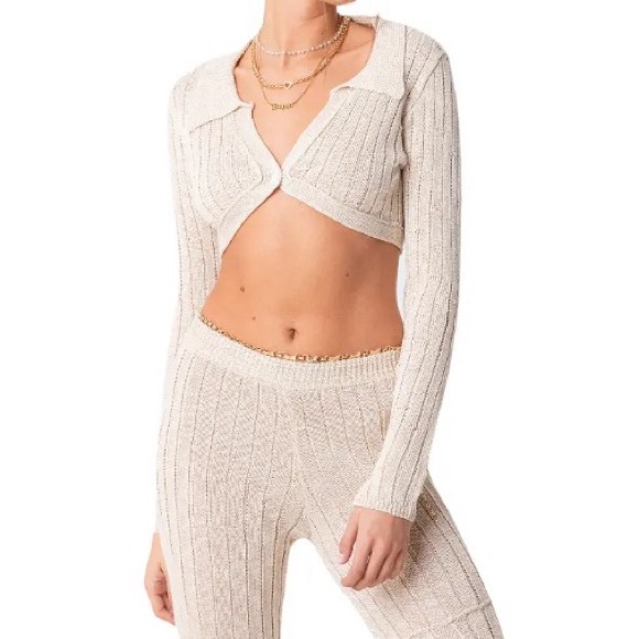 Edikted Harley Knitted Crop Top - Picture 1 of 7